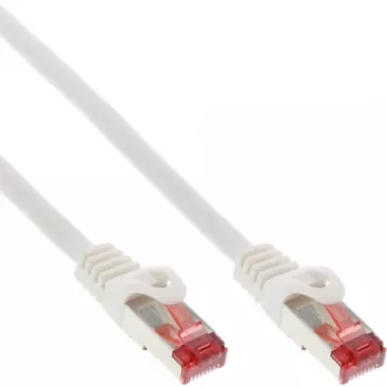 Kabel krosowy InLine S/FTP PiMF Cat.6 250MHz PVC CCA biały 0,3m