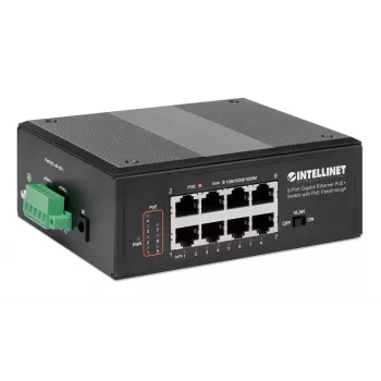 Przełącznik przemysłowy Intellinet 8-Port Gigabit Ethernet PoE+