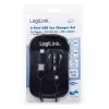 Ładowarka do urządzeń mobilnych LogiLink PA0204 Uniwersalna Czarna Gniazdo zapalniczki Wewnętrzna 12/24V 2.1A