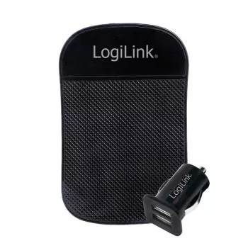 Ładowarka do urządzeń mobilnych LogiLink PA0204 Uniwersalna Czarna Gniazdo zapalniczki Wewnętrzna 12/24V 2.1A
