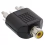 Adapter audio RCA żeński / 2x RCA męski InLine 99311