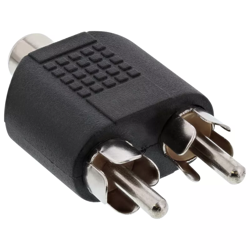 Adapter audio RCA żeński / 2x RCA męski InLine 99311