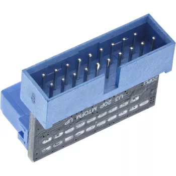 Adapter wewnętrzny InLine USB 3.0 męski/żeński, kątowy, do góry 33448O