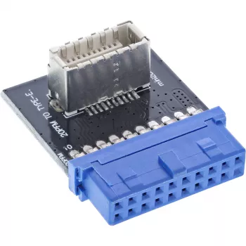 Wewnętrzny adapter InLine USB 3.0 – USB 3.1 na panel przedni Key-A Multikolorowy