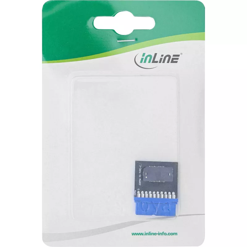 Wewnętrzny adapter InLine USB 3.0 – USB 3.1 na panel przedni Key-A Multikolorowy