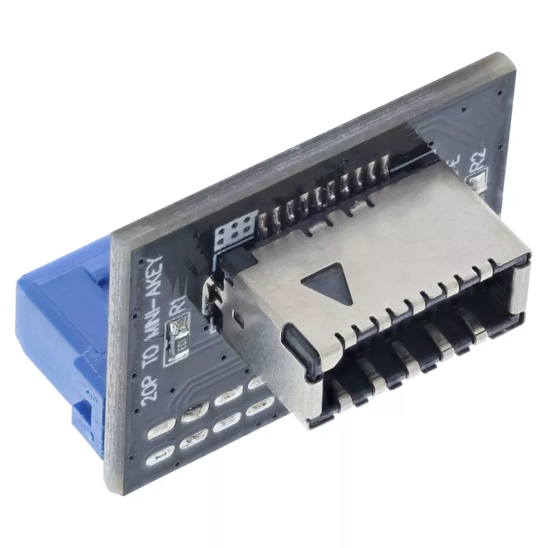 Adapter InLine USB 3.0 do USB 3.1 klucz A do panelu przedniego, prosty, wewnętrzny