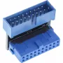 Wewnętrzny adapter InLine USB 3.0, złącze słupkowe męskie / żeńskie, skierowane w dół