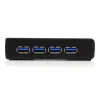 StarTech.com 4-portowy czarny hub SuperSpeed USB 3.0, USB 3.2 Gen 1 (3.1 Gen 1) Type-A, 5000 Mbit/s, czarny, Power, 5 V, 2 A