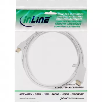 Kabel konwertera InLine Mini DisplayPort na HDMI 4K2K z dźwiękiem 1 m