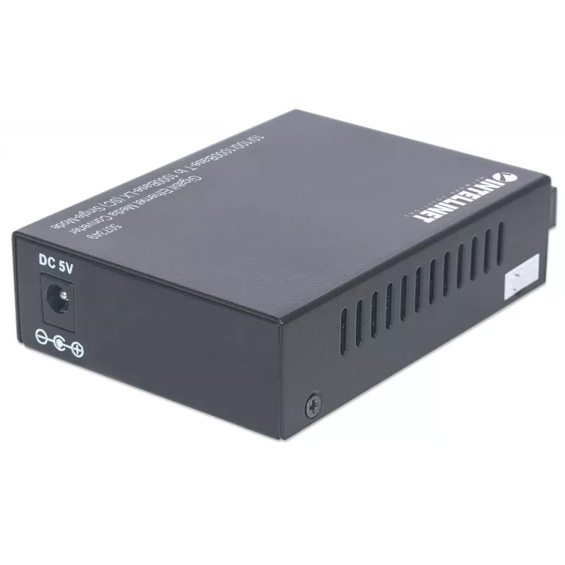 Intellinet Gigabit Ethernet Single Mode Media Converter, 10/100/1000Base-T na 1000Base-Lx (SC) Single-Mode, 20km