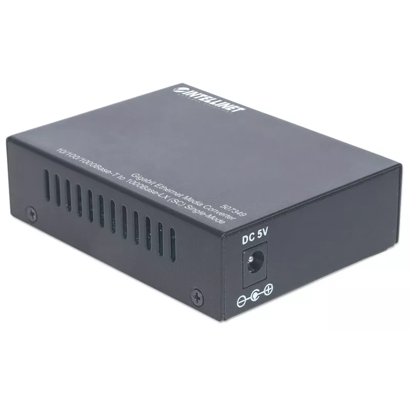 Intellinet Gigabit Ethernet Single Mode Media Converter, 10/100/1000Base-T na 1000Base-Lx (SC) Single-Mode, 20km