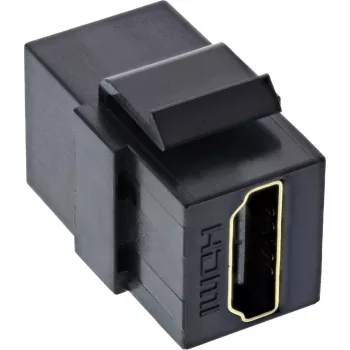 InLine HDMI Keystone Snap-In module, 4K/60Hz, HDMI AF/AF Czarny