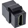 InLine HDMI Keystone Snap-In module, 4K/60Hz, HDMI AF/AF Czarny