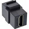 InLine HDMI Keystone Snap-In module, 4K/60Hz, HDMI AF/AF Czarny