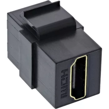 InLine HDMI Keystone Snap-In module, 4K/60Hz, HDMI AF/AF Czarny