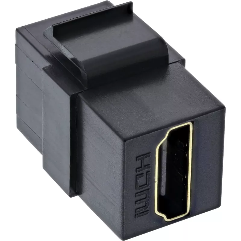 InLine HDMI Keystone Snap-In module, 4K/60Hz, HDMI AF/AF Czarny