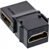 Moduł InLine HDMI Keystone Snap-In, 4K/60Hz, HDMI AF/AF kątowy czarny