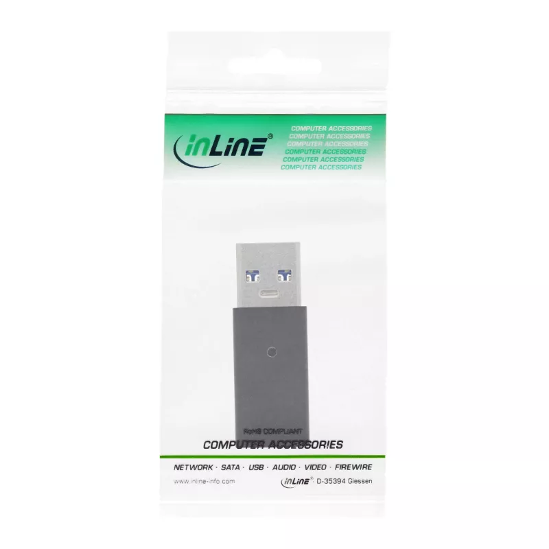 Adapter USB 3.2 Gen.2 InLine 35810 USB-A męski USB-C żeński