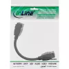 InLine HDMI 2x Keystone kabel 4K/60Hz, HDMI A gniazdo/gniazdo, czarny, 0,2m