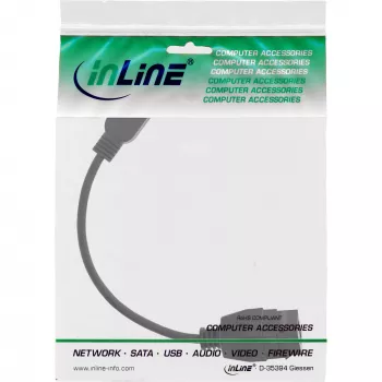 adapter kablowya USB 3.2 Gen1 InLine 76206C 0,2 m USB A męski Keystone żeński