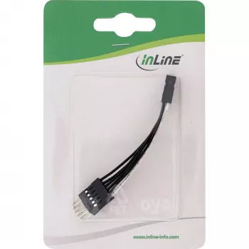 Przedłużacz USB wewnętrzny InLine 2x 5-pin męski/żeński, 0,05 m