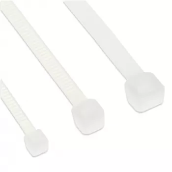 Opaski kablowe InLine 250 mm × 3,6 mm, wytrzymałość 176,5 N, beżowe, 100 szt.
