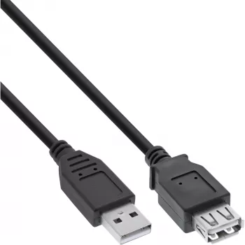 Przedłużacz USB 2.0 Typ A męski/żeński InLine 34602B 2m czarny