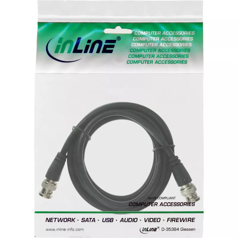 BNC Video kabel RG59 75Ohm 5m InLine 10805