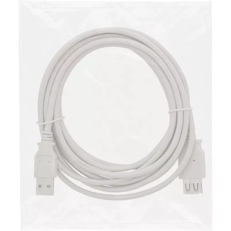 InLine przedłużacz USB 2.0 Typ A męski / żeński, beżowy, 1.8 m, bulk