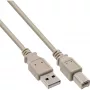 Kabel USB 2.0 Typ A męski / B męski szary 3m InLine 34535L