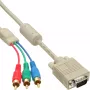InLine Kabel VGA RGB VGA męski / 3x RCA męski 2m