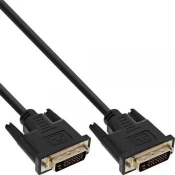 Kabel DVI-D Premium 24+1 męski/męski Dual Link pozłacany 1m InLine 17771P