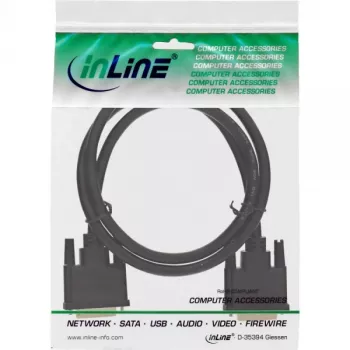 Kabel DVI-D Premium 24+1 męski/męski Dual Link pozłacany 1m InLine 17771P