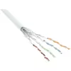 Kabel krosowy InLine S/FTP PiMF Cat.6 AWG27 PVC CU 100 m, biały