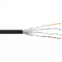 InLine Patch kabel S/FTP PiMF Cat.6 czarny AWG27 PVC CU 100m