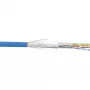 InLine Patch kabel SF/UTP Cat.5e AWG26 CCA PVC niebieski 100m