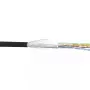 Kabel krosowy InLine SF/UTP, kat.5e, AWG26, CCA, PVC, czarny, 100 m