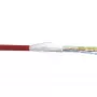 Kabel krosowy InLine SF/UTP Kat.5e AWG26 CCA PVC czerwony 100m