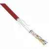 Kabel krosowy InLine SF/UTP Kat.5e AWG26 CCA PVC czerwony 100m