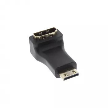 Adapter HDMI typu A żeński / typu C męski kątowy InLine 17690K