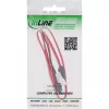InLine Slimline SATA kabel, cienki SATA 13pin (7+6) cab. side to SATA+power, 0.4m