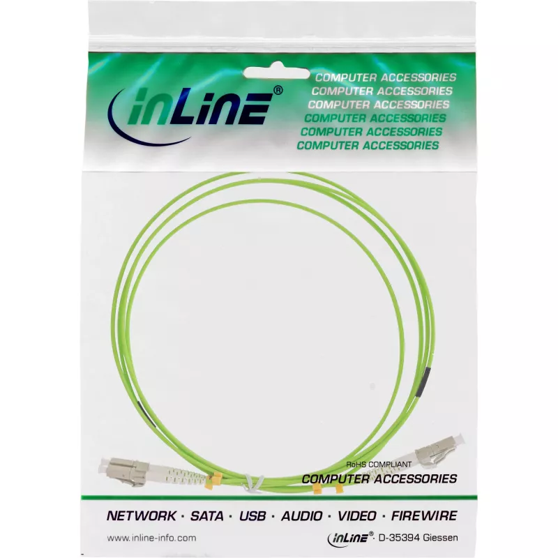 InLine światłowodowy kabel duplex LC/LC 50/125µm OM5 10m