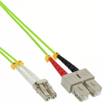 InLine Światłowodowy kabel duplex LC/SC 50/125 µm OM5 3 m