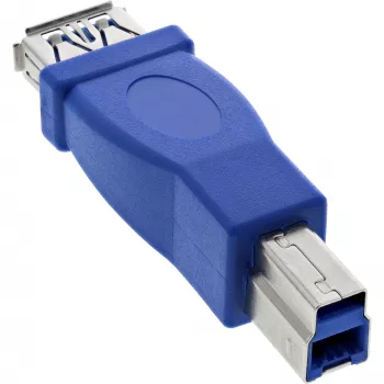 Adapter USB 3.0 Typ A żeński / Typ B męski InLine 35300D