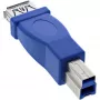 Adapter USB 3.0 Typ A żeński / Typ B męski InLine 35300D