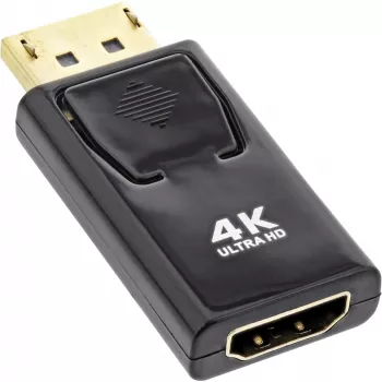Konwerter InLine DisplayPort męski / HDMI żeński, 4K/60Hz, z dźwiękiem