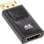 Konwerter InLine DisplayPort męski / HDMI żeński, 4K/60Hz, z dźwiękiem