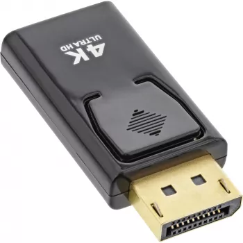 Konwerter InLine DisplayPort męski / HDMI żeński, 4K/60Hz, z dźwiękiem