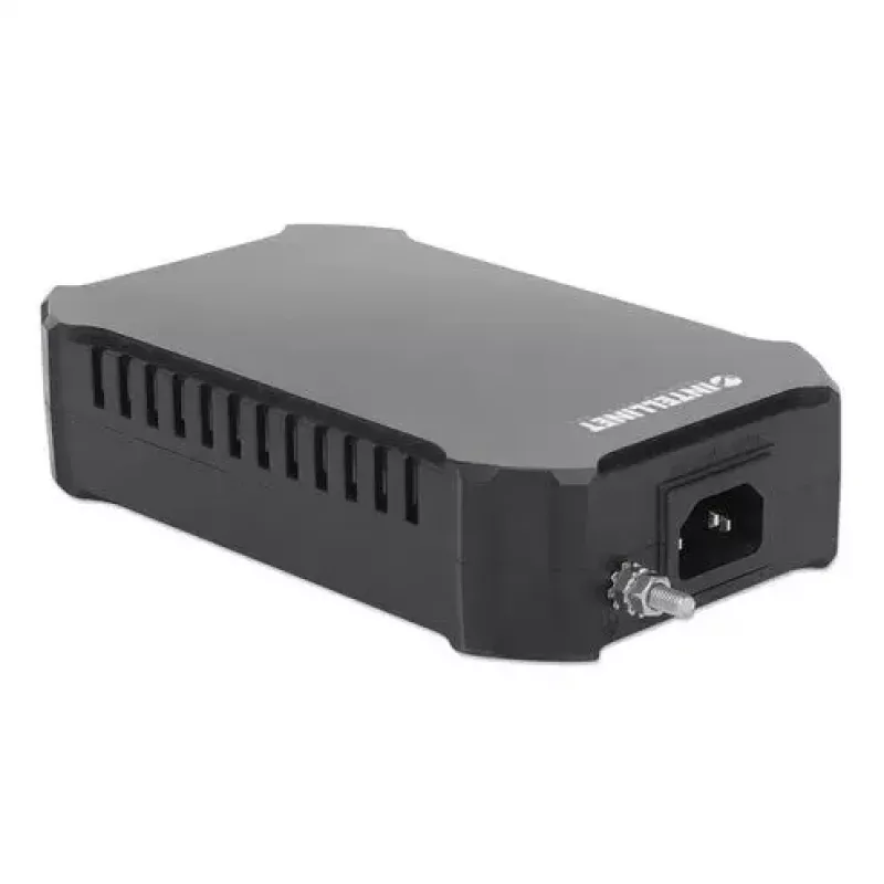 Intellinet 10G PoE++ Injector Jeden Port 95 W, Zgodny z IEEE 802.3bt (4PPoE), Obudowa Metalowa, Opcja Montażu na Ścianę