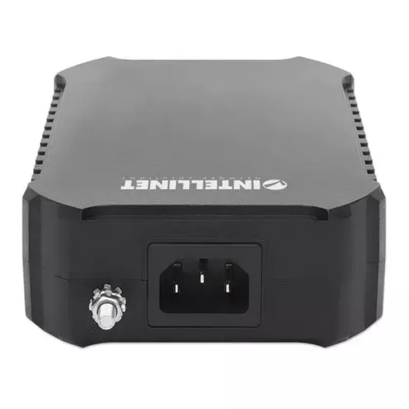 Intellinet 10G PoE++ Injector Jeden Port 95 W, Zgodny z IEEE 802.3bt (4PPoE), Obudowa Metalowa, Opcja Montażu na Ścianę
